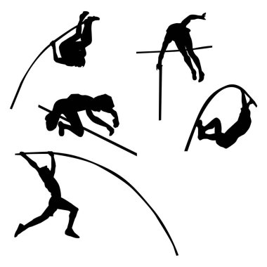 Yüksek Sıçrama Silüeti Çizim Vol 4