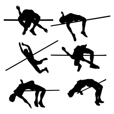 Yüksek Sıçrama Silüeti Çizim Vol 3