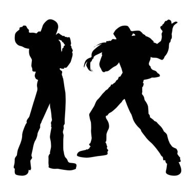 karate tekmeleyicisi silueti Şekiller Çizim Vol 05