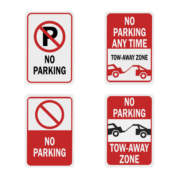 Набор векторных табличек для парковки