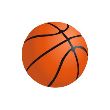 Balle Basketball Vector Çizim