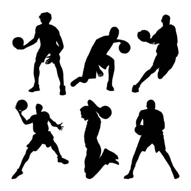 Basketbolcu vol 2 Siluet Şekilleri Çizim