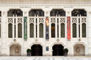 Londra, Birleşik Krallık, 20-10-2018. Guildhall Sanat Galerisi Cephesi