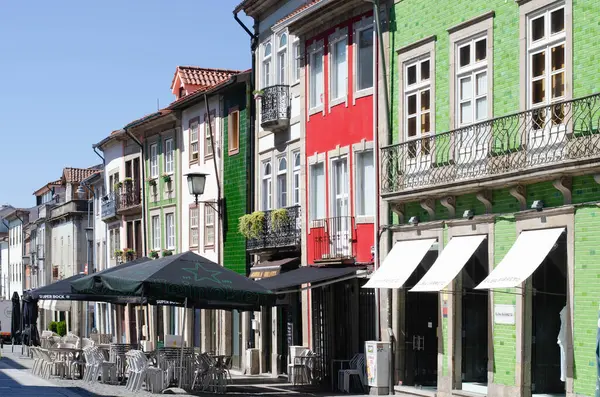 Braga, Portekiz. 2-9-2019. Braga 'nın renkli sokakları