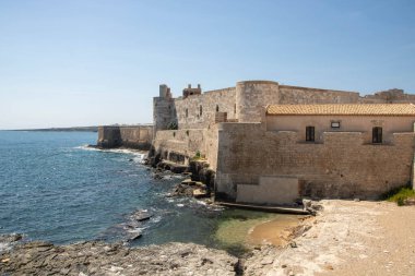 The Castello Maniace is a citadel and castle in Syracuse, Sicily,  situated at the far point of the Ortygia island promontory, where it was constructed between 1232 and 1240