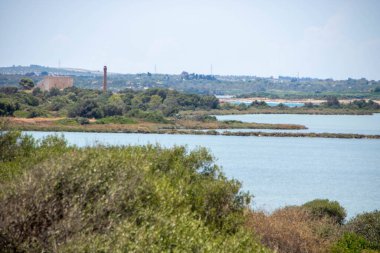 The Vendicari Nature Reserve wildlife oasis, located between Noto and Marzamemi, Sicily, Italy