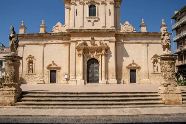 Iglesia Madre San Nicolo Avola Sicilia Italia — Foto de Stock