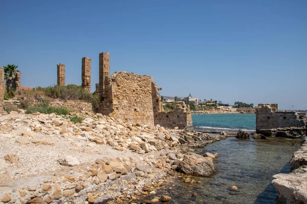 Stock image ruins of ancient tuna fishery in Avola, Sicily , Italy