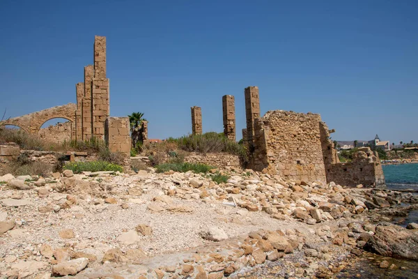 stock image ruins of ancient tuna fishery in Avola, Sicily , Italy