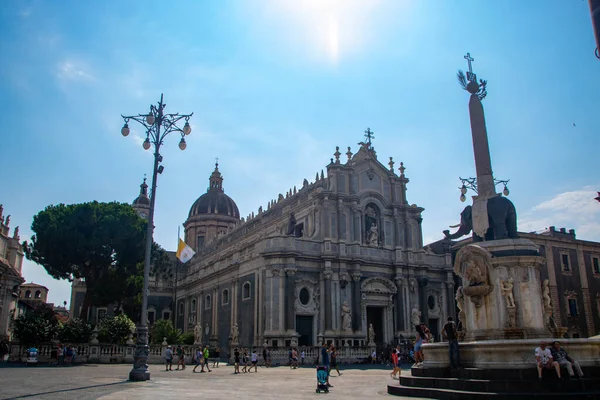Catania Italia Catedral Sant Agata Centro Histórico Llamada Plaza Del — Foto de Stock