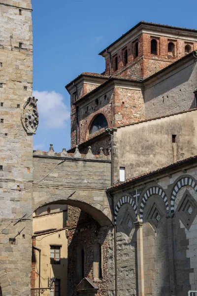 Средневековый Дворец Ратуши Пистое Тоскана Италия — стоковое фото