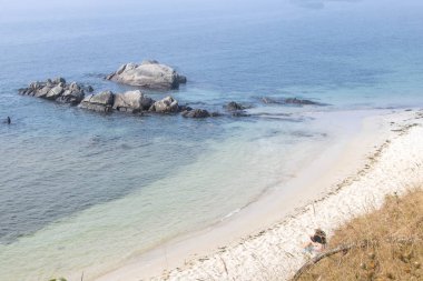 İspanya 'nın Vigo kentindeki Samil plajı.