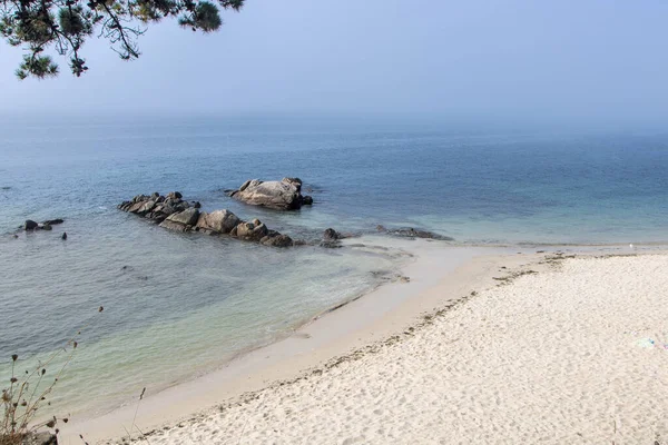 Spanya Nın Vigo Kentindeki Samil Plajı — Stok fotoğraf