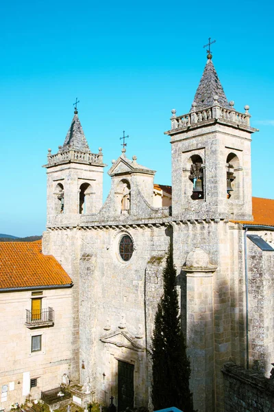 Kostel Klášter Santo Estevo Ribas Sil Oblast Ribeira Sacra Galicie — Stock fotografie