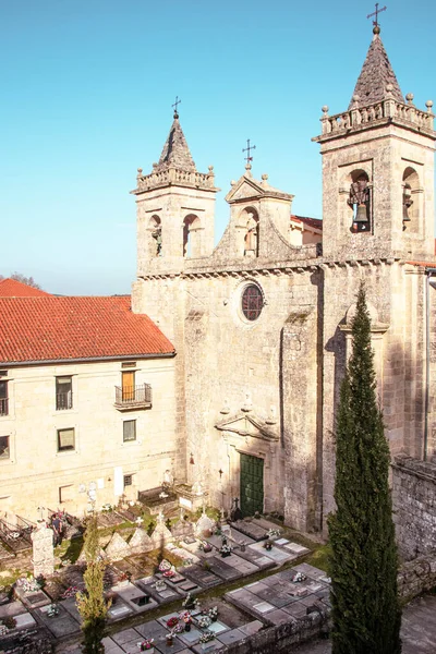 サント エステボ リバス シル教会と修道院 リベイラ サクラ地方 ガリツィア スペイン — ストック写真