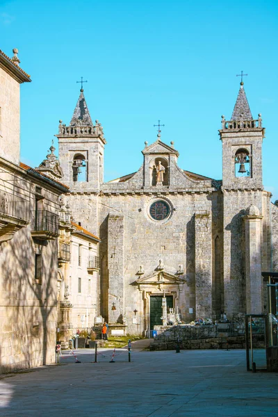 Kostel Klášter Santo Estevo Ribas Sil Oblast Ribeira Sacra Galicie — Stock fotografie