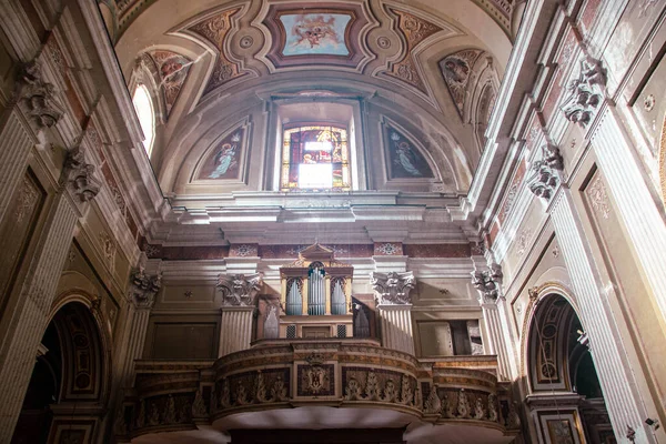 Interieur Van Santa Teresa Degli Scalzi Kerk Het Historische Centrum — Stockfoto