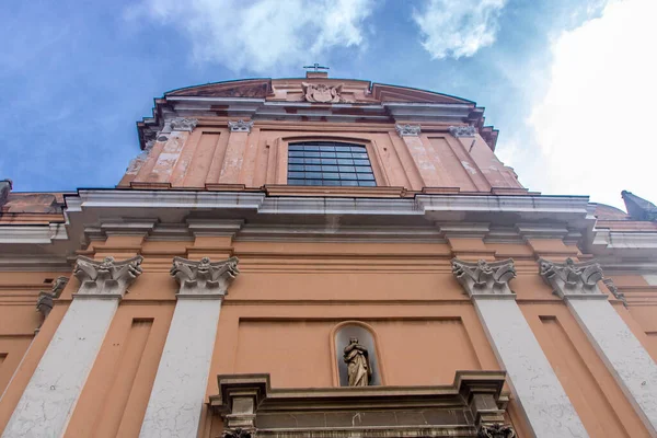 Fasaden Santa Teresa Degli Scalzi Kyrkan Neapels Historiska Centrum Italien — Stockfoto