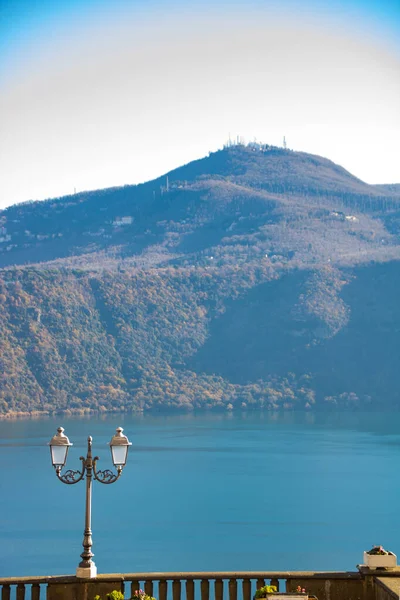 Pohled Albánské Jezero Castelgandolfo Latium Itálie — Stock fotografie
