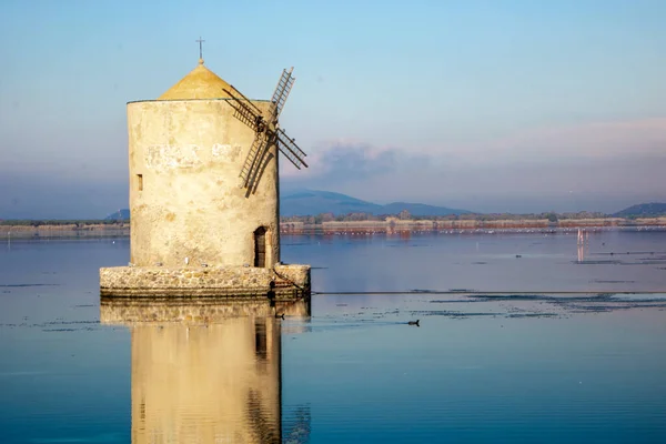 stock image spanish mille in orbetello lagoon, maremma tuscany,Italy