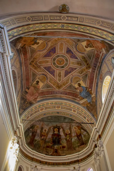 Maria Assunta Kilisesi Ndeki Freskler Orbetello Katedrali Tuscany Talya — Stok fotoğraf