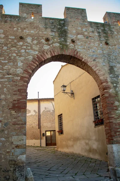 Мальяно Маленькая Деревня Самом Сердце Maremma Тоскане Окруженная Средневековыми Стенами — стоковое фото