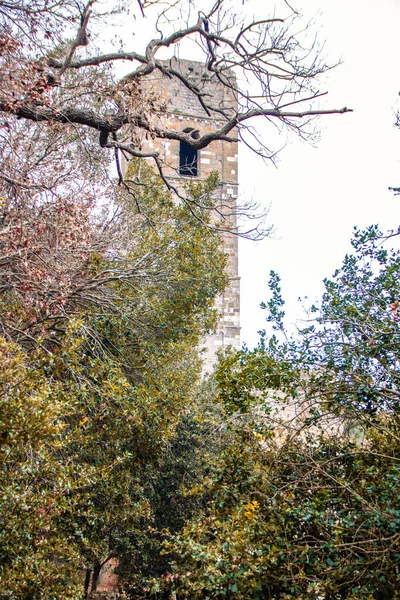 Complejo Abadía San Rabano Situado Bosque Del Parque Nacional Uccellina —  Fotos de Stock