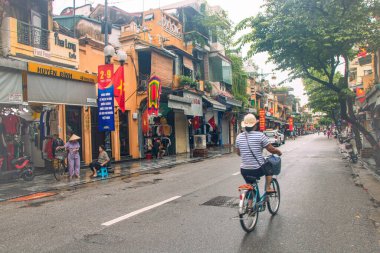 Hanoi, Vietnam 'da, Eylül 2019' da, şehrin tarihi merkezi.