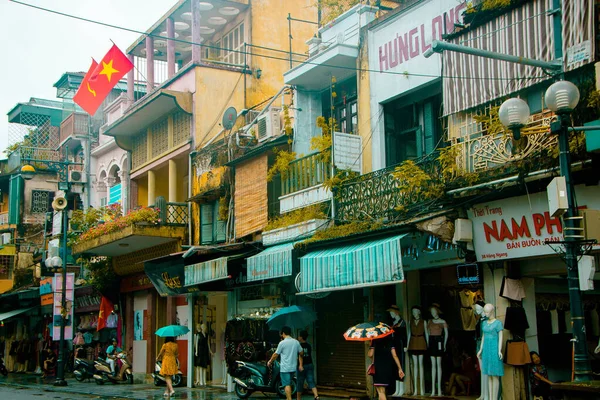 Hanói Vietnã Setembro 2019 Arquitetura Francesa Centro Histórico Cidade — Fotografia de Stock