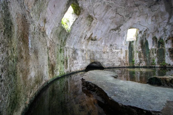 이탈리아 캄파니아 바이아 고고학적 나폴리 바이아 목욕탕에 고대의 움이라고 불리는 — 스톡 사진