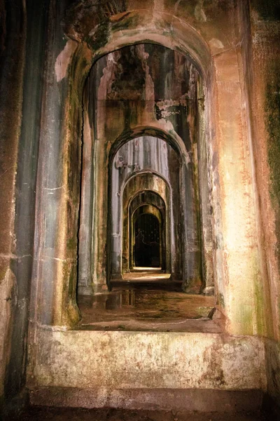 Interior Piscina Mirabilis Catedral Água Mais Monumental Cisterna Água Potável — Fotografia de Stock