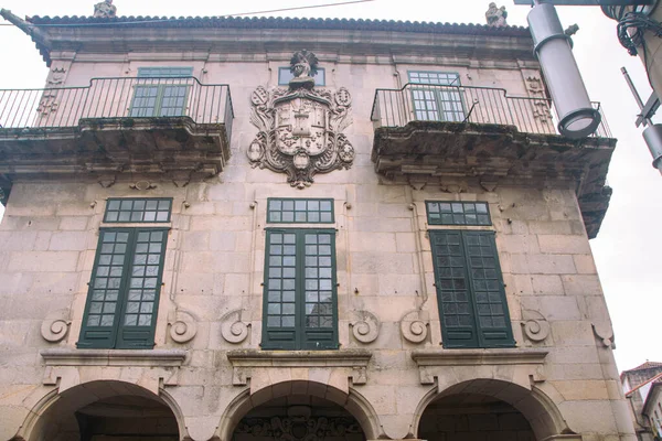 西班牙Pontevedra加西亚 弗洛雷斯宫殿的立面 — 图库照片