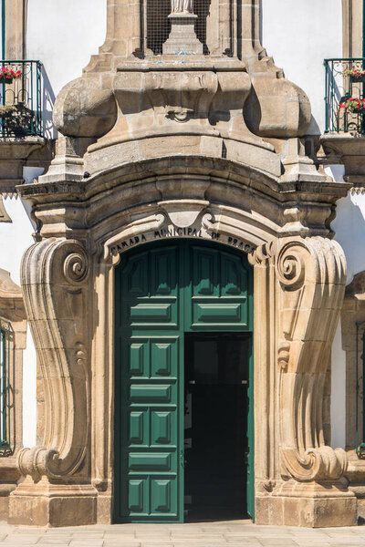 At Braga, Portugal, On 07,17,2023, Camara Municipal, work of the architect Andr Soares.