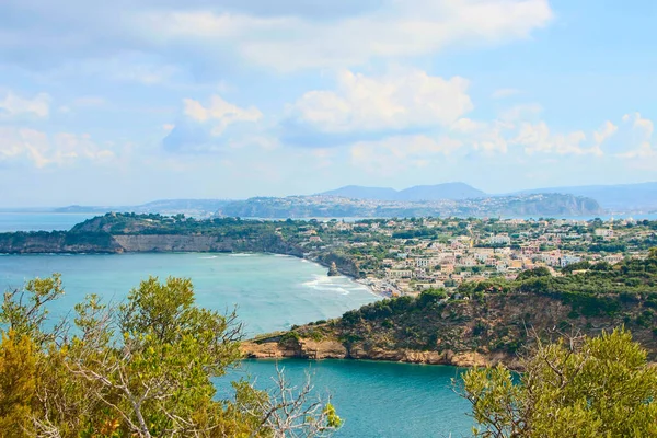 Landschaft Der Insel Procida Vom Genannten Königstisch Naturreservat Vivara Neapel — Stockfoto