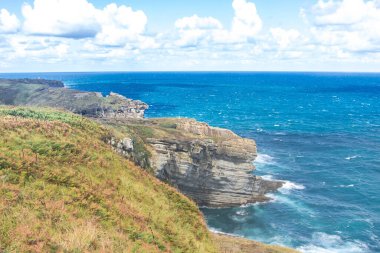 İspanya 'nın Santander kentindeki Cabo Belediye Başkanı' nın kıyı ve deniz manzarası