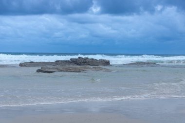 Galiçya, İspanya 'daki Praia das catedrais veya katedral plajı