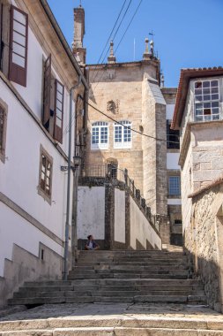 Galiçya, İspanya 'daki Tui kasabasının tarihi merkezi.