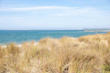 Portekiz 'in Atlantik kıyısındaki Costa Nova t Aveiro