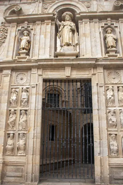 The Holy Door of the Cathedral of Santiago , a symbol of the camino de Santiago and the holy year