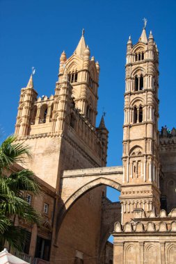 The cathedral of Palermo in Sicily Italy clipart