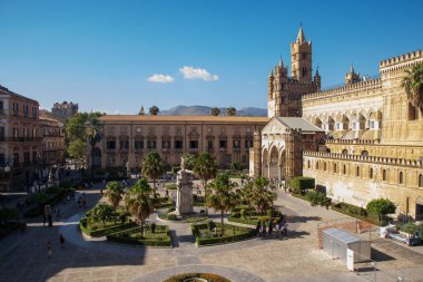 The cathedral of Palermo in Sicily, Italy clipart