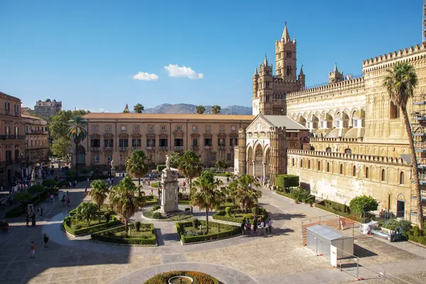 Palermo Sicilya Talya Katedral - Stok İmaj