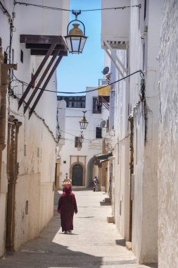 Rabat, Fas 'ta, Ağustos 2024' te, Medine 'de sokak.
