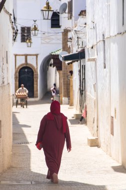 Rabat, Fas 'ta, Ağustos 2024' te, Medine 'de sokak.