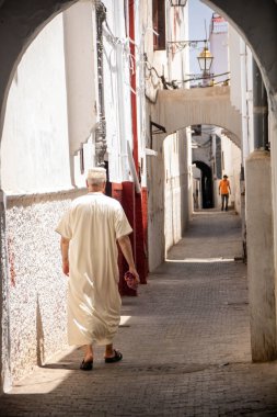 Rabat, Fas 'ta, Ağustos 2024' te, Medine 'de sokak.