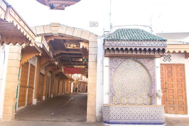 At Rabat Morocco, On 04, august, 2024, street scene in the souk of the Medina clipart