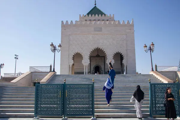 stock image At Rabat Morocco, On 04, august, 2024, Mausoleum of Mohammed V