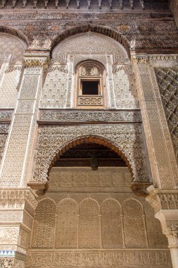 The Al-Attarine Madrasa or Medersa al-Attarine, considered one of the highest achievements of Marinid architecture , Fes, Morocco clipart