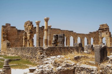 The Archaeological Site of Volubilis in the province of Meknes, Morocco clipart