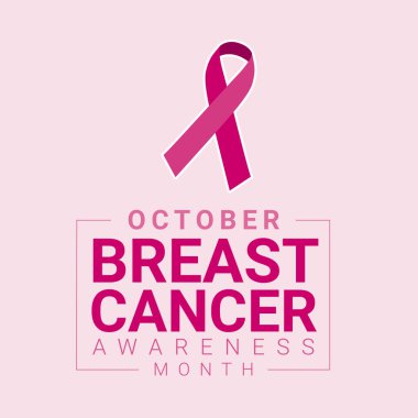 Vector of October Breast Cancer Awareness Month for social media, cover, backgrounds, banners, posters